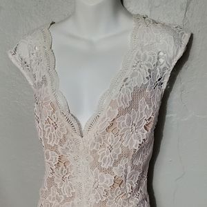 White elegant short dress